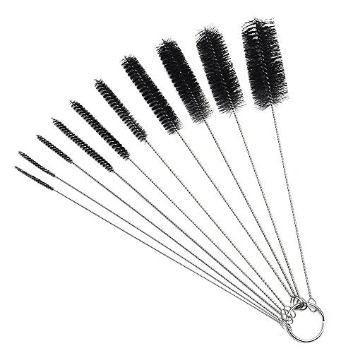 DXG Cleaning Brushes, 8.2 Inch Nylon Tube Brush Set Pipe Cleaner Set for Drinking Straws, Glasses, Keyboards, Jewelry Cleaning, Set of 10