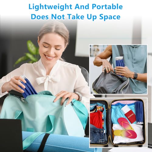 AOOWU Ice Packs for Injuries Reusable Ice Bags, Hot & Cold Therapy and Pain Relief, Screw Top Hot Water Bag, Elastic Breathable No-Leak Waterproof, Soft Cold Pack for Relieve Sports Injuries, Size 11" - style: 11"