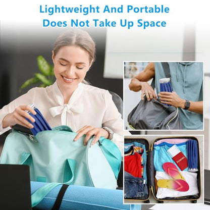AOOWU Ice Packs for Injuries Reusable Ice Bags, Hot & Cold Therapy and Pain Relief, Screw Top Hot Water Bag, Elastic Breathable No-Leak Waterproof, Soft Cold Pack for Relieve Sports Injuries, Size 11" - style: 11"