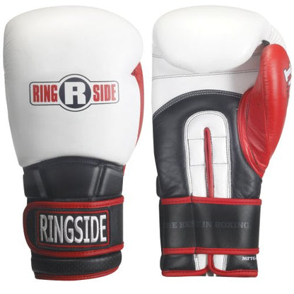 Ringside Pro Style IMF Tech Boxing Training Sparring Gloves - color: White, size: 16 Ounce