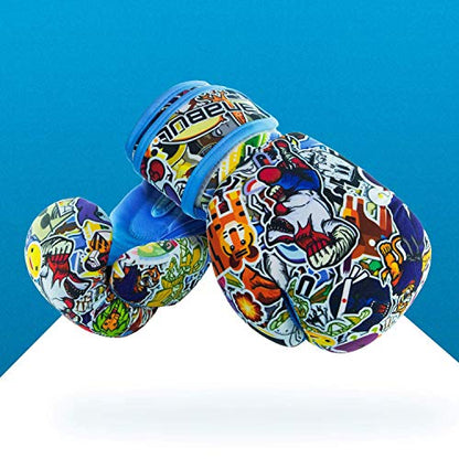 Sanabul Sticker Bomb Kids Boxing Gloves Children & Youth Boxing MMA and Kickboxing Gloves - size: 6 OZ, style: ROAR RAGE