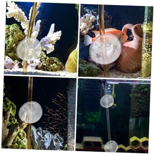UKCOCO 40Pcs Aquarium Hose Clamp with Soft Suction Cups Reliable Clips for Oxygen Tubing Durable and Space Efficient Design for Fish Tank Accessories and Setup