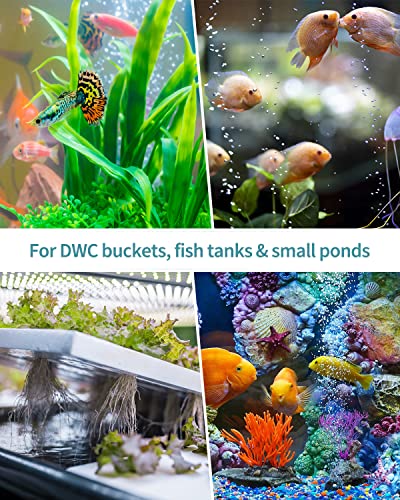 Pawfly Aquarium Air Stone Disc Bubbler 1.5 Inch Bubble Release Tool Round Oxygen Diffuser for Nano Air Pumps Fish Tanks Buckets Small Ponds and DWC Reservoirs, 8 Pack - color: 8 Pack