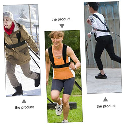 2pcs Shoulder Straps Training Belt Weight Bearing Sled Harness