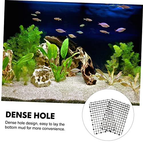 Aquarium Separator Gravel Plate DIY Tank Dividers Plastic Black Easy to Assemble - color: Black