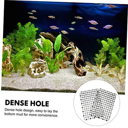 Aquarium Separator Gravel Plate DIY Tank Dividers Plastic Black Easy to Assemble - color: Black