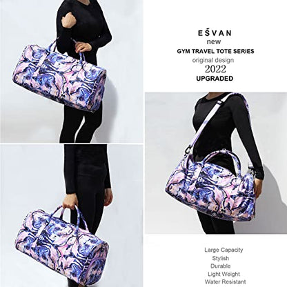 Original Floral Water Resistant Duffel Bag Gym bag Weekender Travel Bag for Gym Beach Travel Daily Bags - color: [Z] A