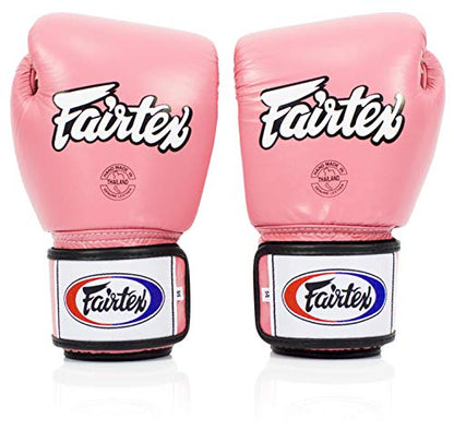 Fairtex BGV1BR Breathable Boxing Gloves, Lightweight Shock Absorbent Gear - color: Pink, size: 12 oz