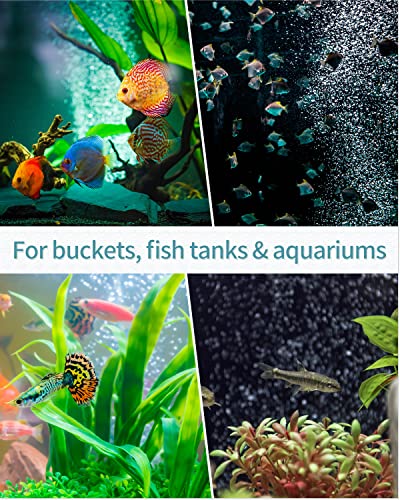 Pawfly 8 Inch Air Stone Grey Mineral Bubble Stone Bar Diffuser Bubbler Airstones for Air Pump, Aquarium, and Fish Tank