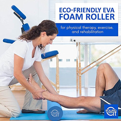 Rolling With It High Density Foam Roller for Physical Therapy - size: 36 x 6 Inch