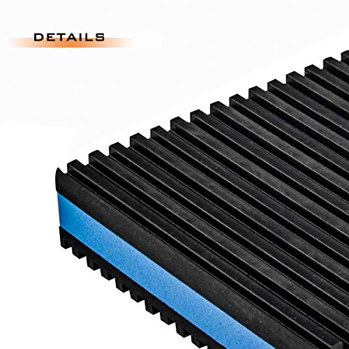 4 Pack Rubber Anti-Vibration Pads, 4 x 4 x 7/8 inches Heavy Duty EVA Vibration Isolation Pads Mats for HVAC, Washers, Compressors, Treadmills, Air Conditioner