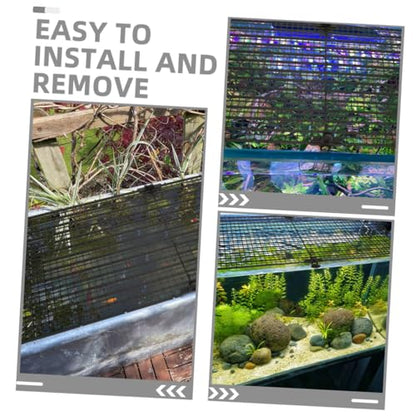 Toddmomy 4pcs Aquarium Divider Grid Plates for Betta Fish Prevent Jumping Create Separate Zones Fish Tanks Easy to Assemble Plastic Panels Cups Each