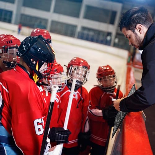Electronic Hockey Coaching Boards – 16 inch LCD Hockey Coaching Board, Portable Erasable Pro Strategy Board for Training Teaching Competition Command,Tactical Drawing Tablet Coach Gifts - Black
