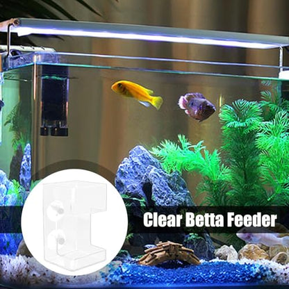 Betta Fish Feeding Tube - Clear Aquarium Feeder, Shrimp Feeder with Suction Cup | Transparent Fish Feeding Dish, Transparent Fish Feeder, Manual Betta Feeder, Fish Tank Feeding Tool for Aquatic Pets