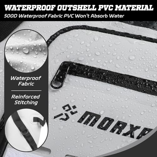 Insulated Fish Cooler Kill Bag with Flat Bottom-26x18 31x14 40x16 50x18 60x20 70x25 Inches Waterproof Fishing tackle Kill Cooler Bag - color: Light Grey-26x18x9
