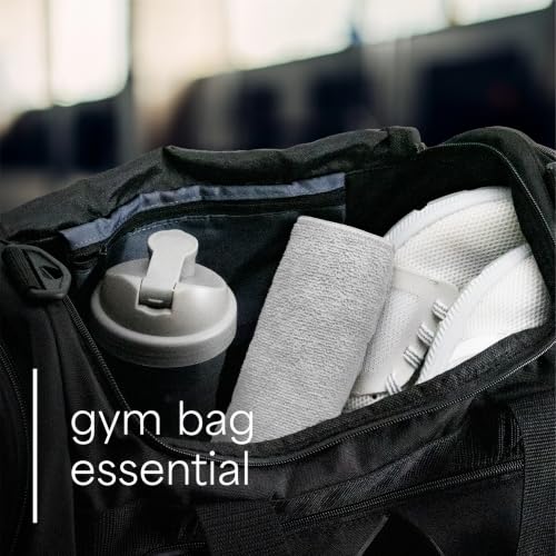 S&T INC. Microfiber Gym Towels, 6 Pack, 16" x 27" - color: Light Grey
