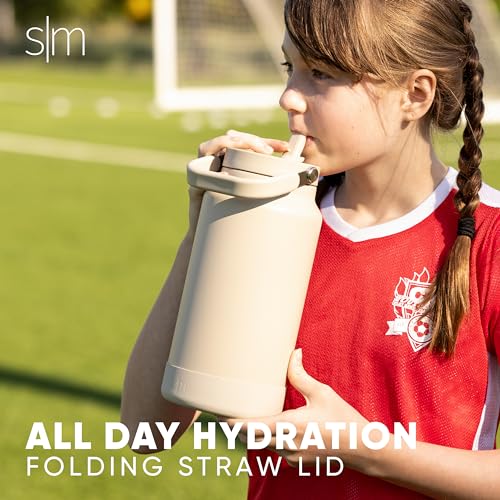 Simple Modern Water Bottle Jug | Straw & Chug Lid | 64oz, Green - color: -Forest, size: 64 Ounces