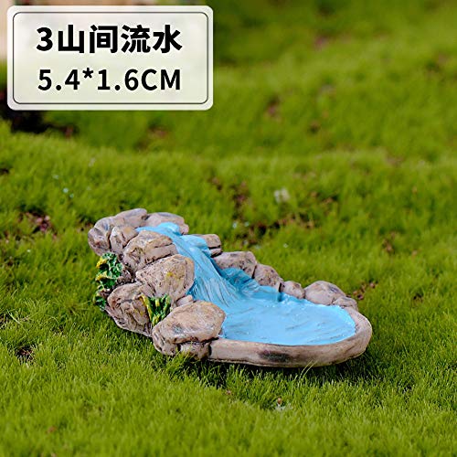 8 Pcs Mini Lighthouse Water Well Bridge Figurines Miniature Gardening Pool Lawn Running Water Terrarium Stone Bridge Figurine Micro Landscape Indoors Outdoors Decorative Accessory