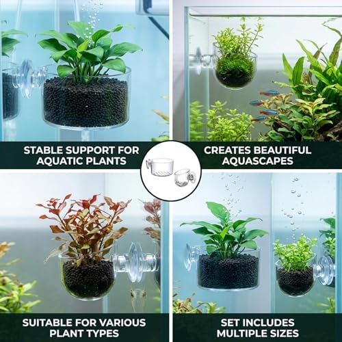 5pcs Aquarium Plant Holder Set, Fish Tank Plant Holder, Fish Tank Accessories for Aquascaping, Aquarium Plant Arrangement