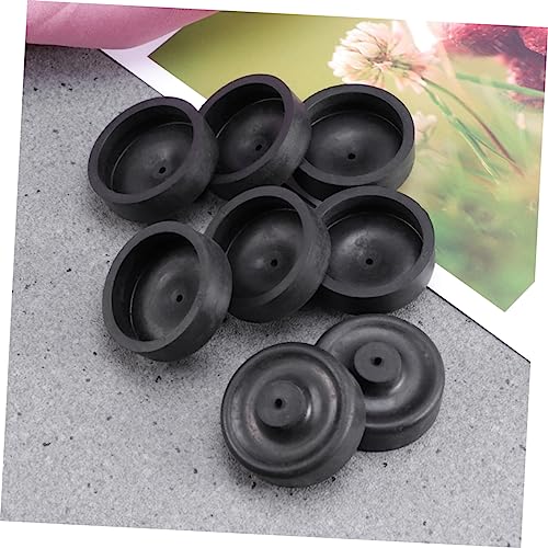 Beaupretty Aquarium Oxygen Pump Diaphragm Replacement Parts 5 Pack Silicone Membrane for Small Aquarium Air Pump - color: Black, size: 5pcs