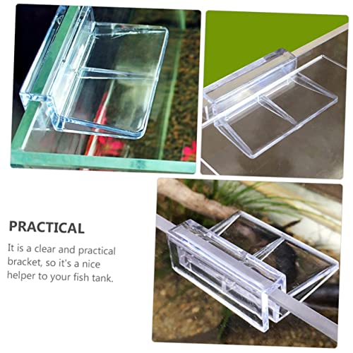 VANZACK Stable Performance Acrylic Material Aquarium Bracket 10pcs Clips for Lid Easy to Clean and