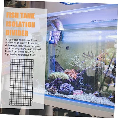 DECHOUS 6Pcs Fish Tank Divider Grid Plate Aquarium Bottom Resistant Easy to Install for Aquascaping and Betta Fish Tanks