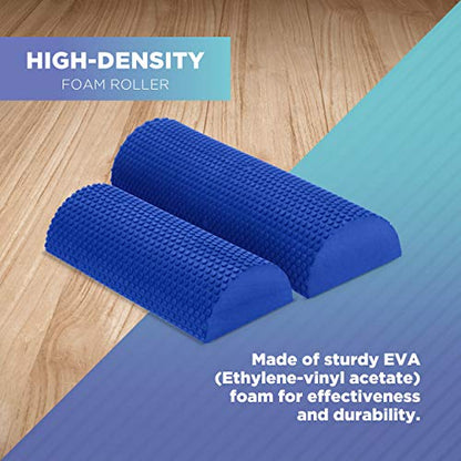 Bean Products High Density Half Round Foam Roller 12" for Physical Therapy - size: 12" Half Roller