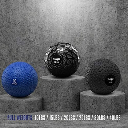 Yes4All Sand-Filled Slam Ball for Strength Training - color: Dynamic, size: 10lbs
