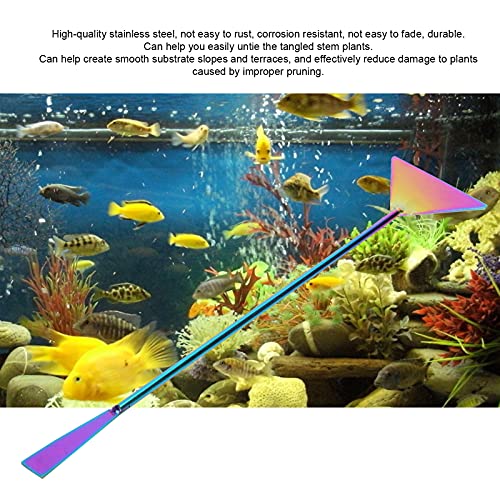 Aquarium Long Sand Spatula, 32cm Stainless Steel Fish Tank Sand Soil Substrate Flattener