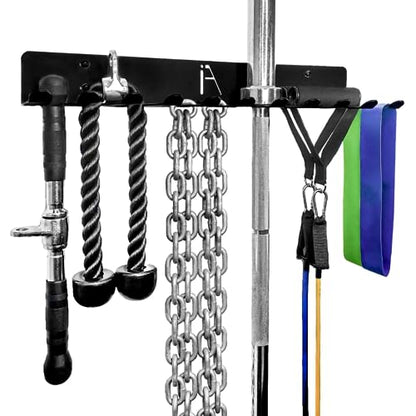 Gym Storage Rack Wall Mount 4 Pack, Cable Attachment Organizer, USA Made - style: OMEGA BEAST RACK (4-PACK)