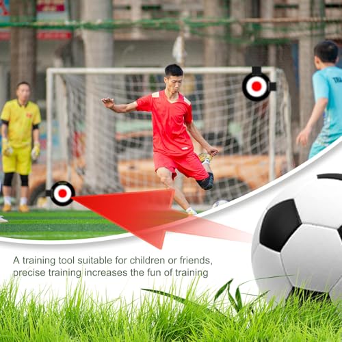 Soccer Targets for Goal, Training Equipment for Football Hockey Lacrosse - Goal Target Discs & Adjustable Straps, Football Shooting Aiming Agility Practice Game - size: #2 (2 pack x 9.8")