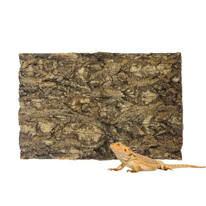 1PCS Thickened Cork Terrarium Bark Background, 11.8"x7.8" Natural Cork Bark for Reptiles Bearded Dragon Climbing Mat Reptile Climbing Wall Terrarium Background Decor for Lizard Gecko Snake