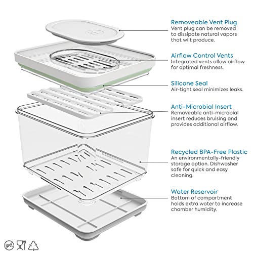 iDesign iD Fresh Food Storage, Small Bin - size: Square- Small, style: Pack of 1