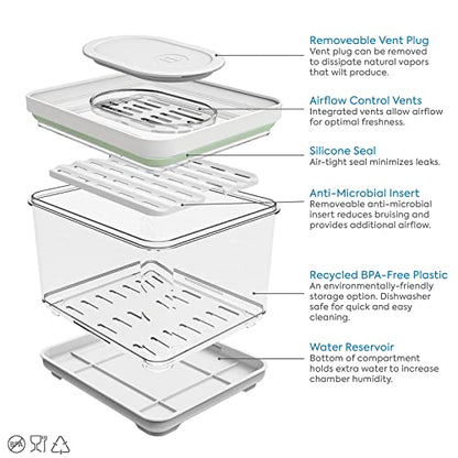 iDesign iD Fresh Food Storage, Small Bin - size: Square- Small, style: Pack of 1