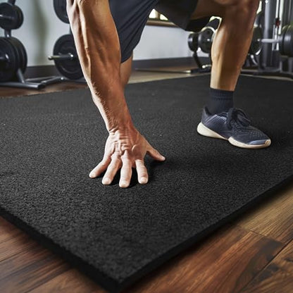 Mohawk Home Heavy Duty Rubber Stall Mat - Gym Floor- Under Dog Crate - All Purpose Utility 3' x 4' - 1/2" Thick - Solid Texture - size: 3' x 4' (Rectangular)