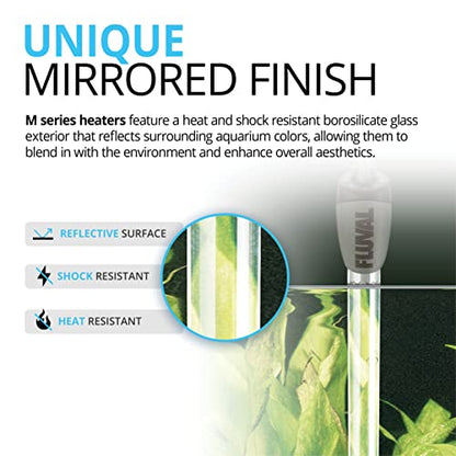 Fluval M 150-Watt Submersible Aquarium Heater – Reliable, Compact Heating with Mirror Technology for Fresh & Saltwater Tanks Up to 45 Gallons