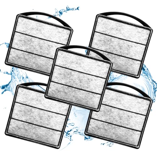 TARARIUM Aquarium Turtle Tank Filter 5pcs Low Water Level Power Filter Replacement Sponge Clip for IX-90 Filter - size: 5 Sponge for IX-90