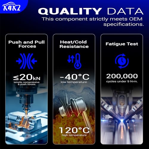 K750630 Zinc-Nickel Alloy Front Stabilizer Sway Bar End Link for 2012-2020 Chevy Sonic Replaces# 42342547 537-110 MS508162