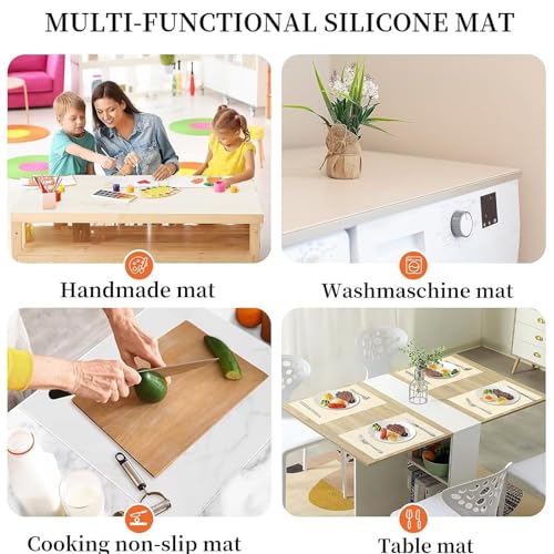 Transparent Silicone Table Topper 11 x 90 Inch 1mm Thick, Easy Clean Protective Mat for Desktop and Furniture Surface - size: 11in x 90in