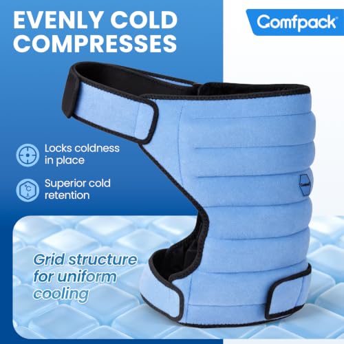 Comfpack Hip Ice Pack Wrap After Surgery,2 Hours Long Lasting Cold Therapy - size: Large