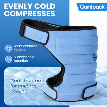 Comfpack Hip Ice Pack Wrap After Surgery,2 Hours Long Lasting Cold Therapy - size: Large