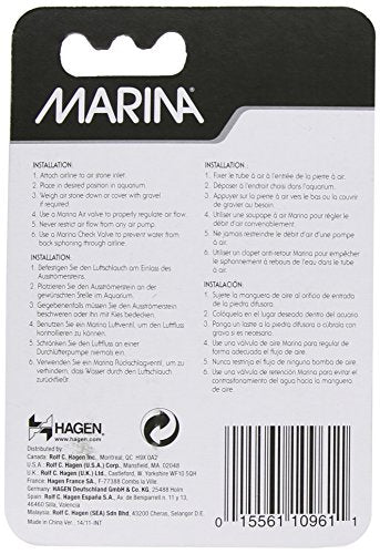 Elite 1-Inch Cylinder Air Stone, 2-Pack,black - size: 2 per Pack