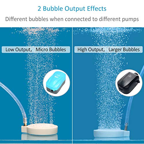 Pawfly 2 Inch Air Stone Disc Aerator Bubble Diffuser for Small Air Pump Aquarium Fish Tank Bowl