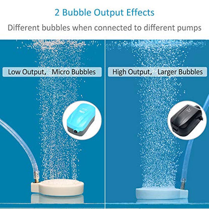 Pawfly 2 Inch Air Stone Disc Aerator Bubble Diffuser for Small Air Pump Aquarium Fish Tank Bowl