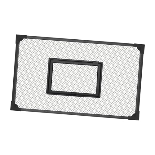 Aquarium Anti Jumping Net Tank Cover with Feeding Window Replacement DIY Mesh Screen Top