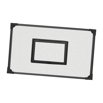 Aquarium Anti Jumping Net Tank Cover with Feeding Window Replacement DIY Mesh Screen Top