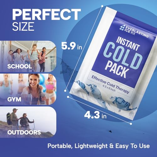 50 Pack Instant Ice Packs for Injuries, Disposable Instant Cold Pack - style: 50 Pack