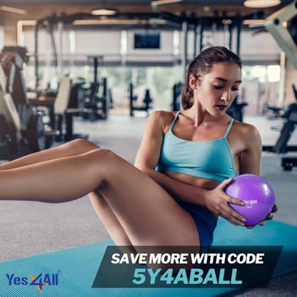 Yes4All Weighted Toning Balls for Exercise, Soft Medicine Balls for Exercise, Pilates, Yoga, Balance, Flexibility, 2-10lbs - color: Mint - Smooth - 3lbs, style: A. Smooth