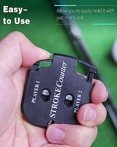 GreenHaven Mini Golf Score Shot Stroke Counter Clicker Key Chain 2 Pack