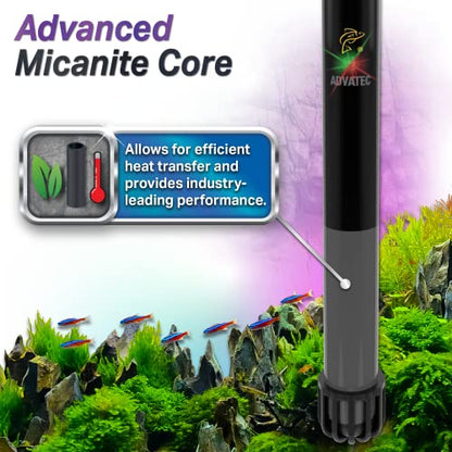 Glass Aquarium Heaters with Advanced LED Temperature Control System - for Fresh & Saltwater Aquariums (250 Watts / 70-90 Gallons)